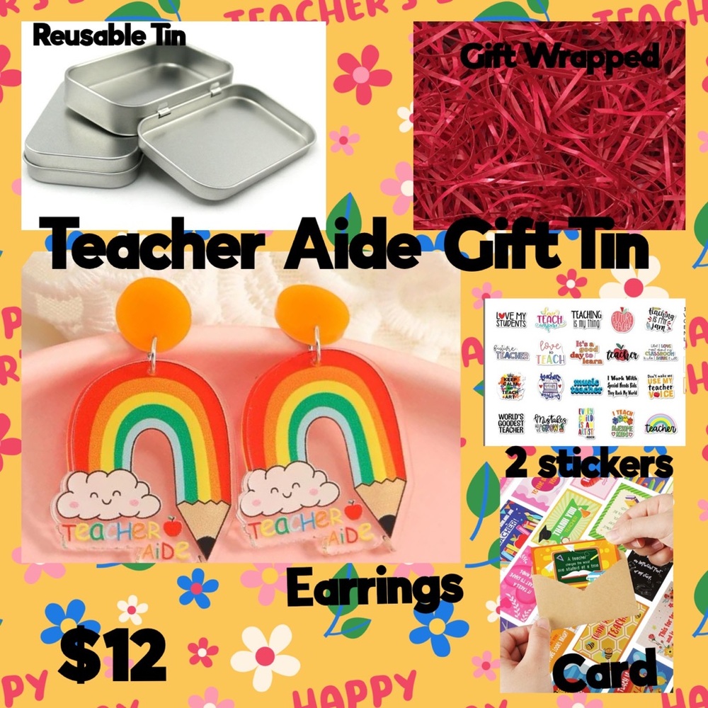 Teacher Aide Gift Tin
